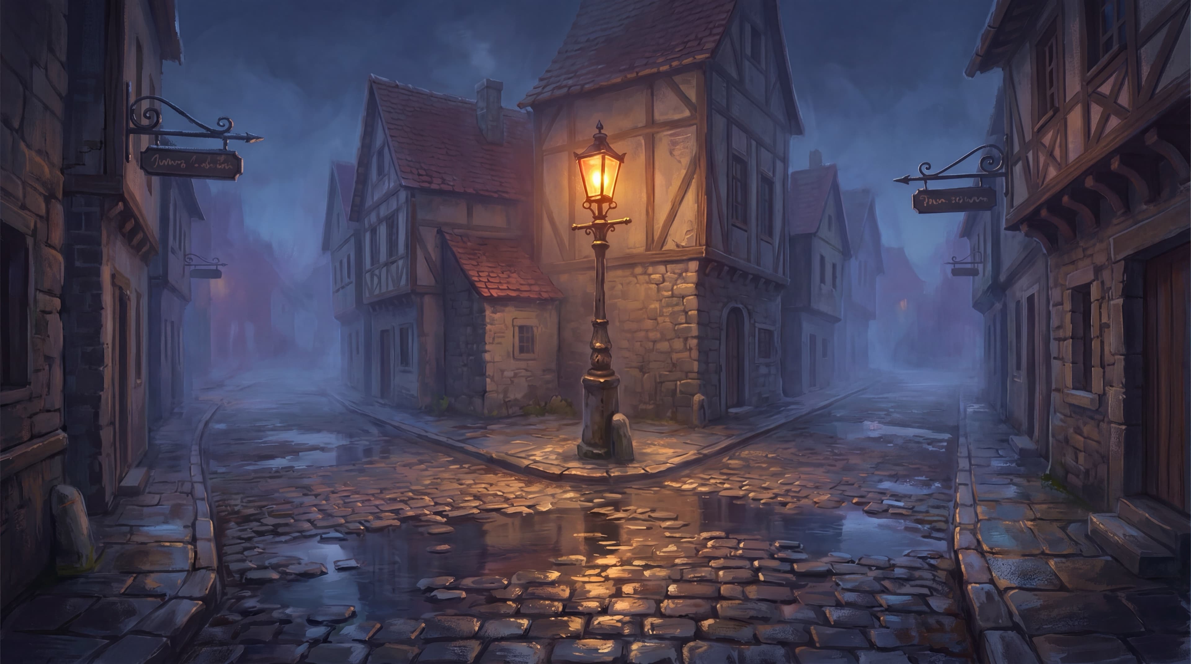An open stone archway at dusk, the threshold between the city you know and the one waiting beyond